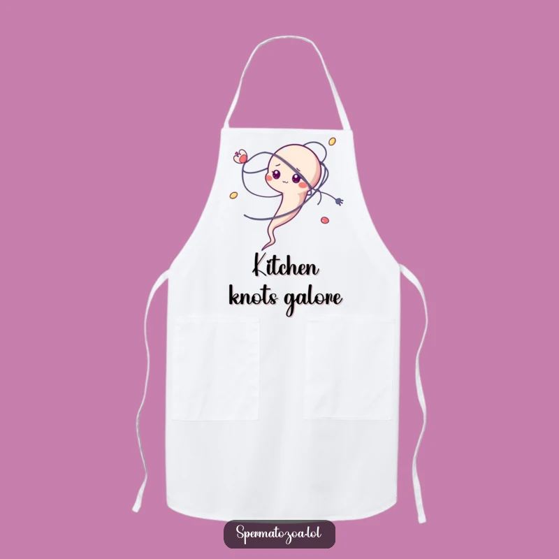 Funny Tangled Sperm Apron - Cook Through Life's Messy Moments!