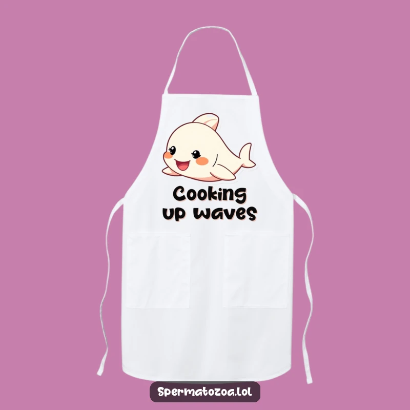 Funny Tiny Swimmer Apron: Cook with Determination, A Chef's Funny Gift!