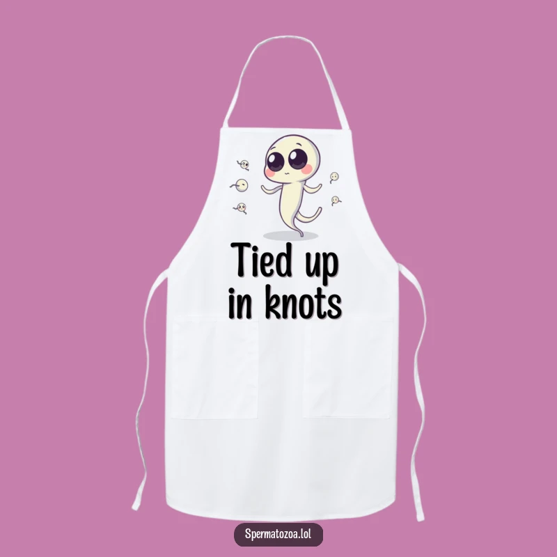 Funny Sperm Cell Juggling Apron: Cook Up Laughs With Biology Humor!