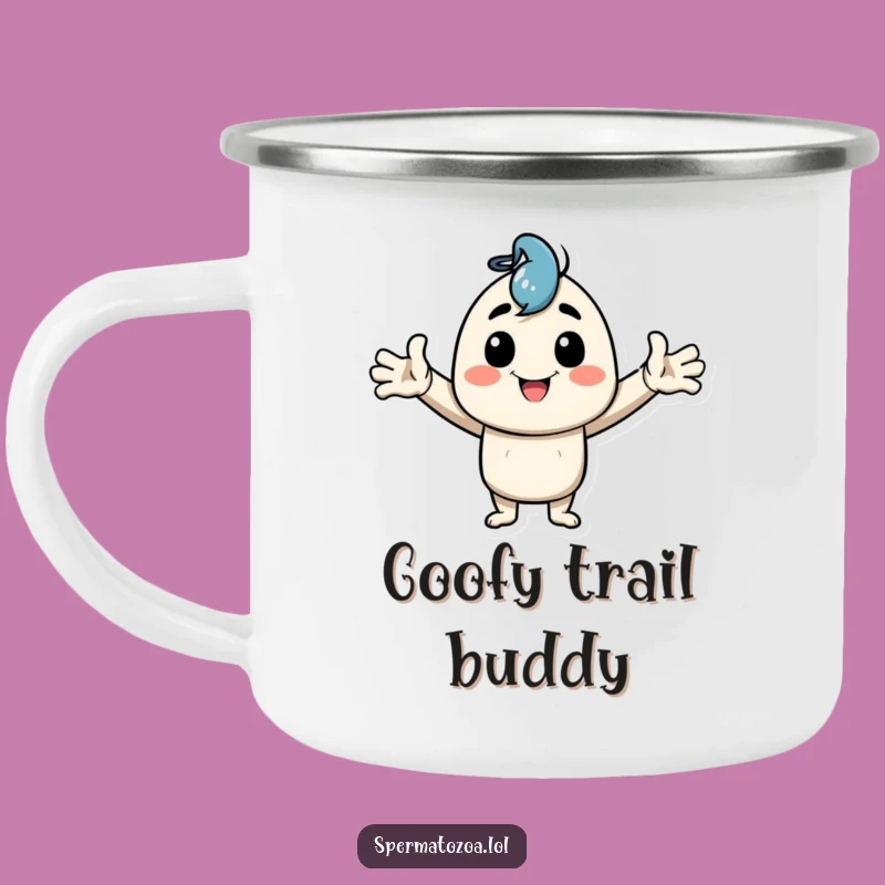 Funny Goofy Pose Camping Mug: Adventure Fuel with Joyful Humor!