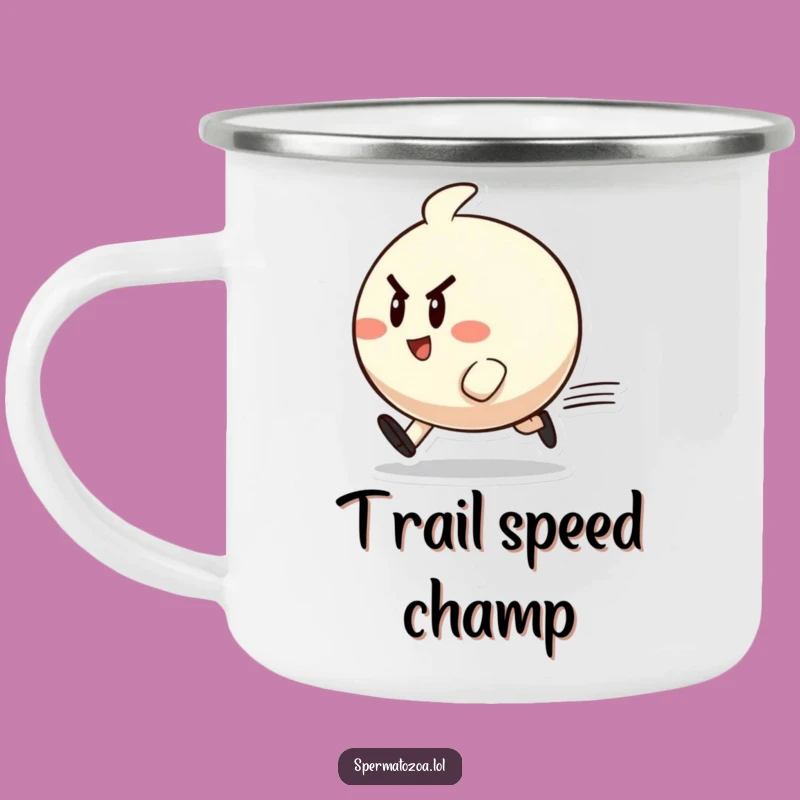 Funny Zippy Character Camping Mug: Enjoy Determined Cheer Outdoors