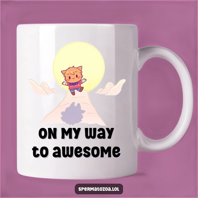 Funny Bouncing Character Mug: Reach Your Goals with Playful Joy