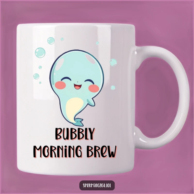 Funny Giggling Sperm Mug: Joyful Sperm Character, A Delightful Funny Gift!