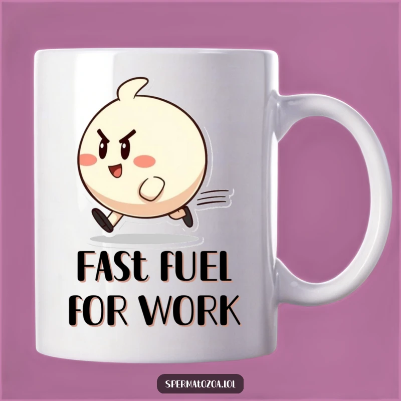 Funny Zippy Character Mug: Start Your Day with Cheerful Determination