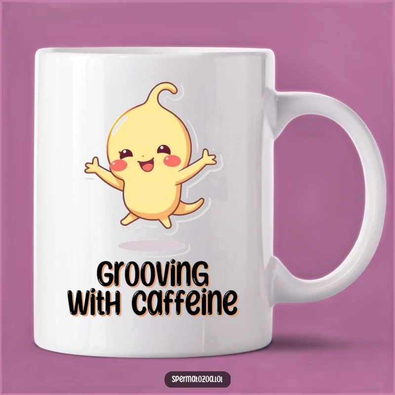 Funny Sperm Dance Mug: Spread Joy with This Hilarious Sperm Gift!