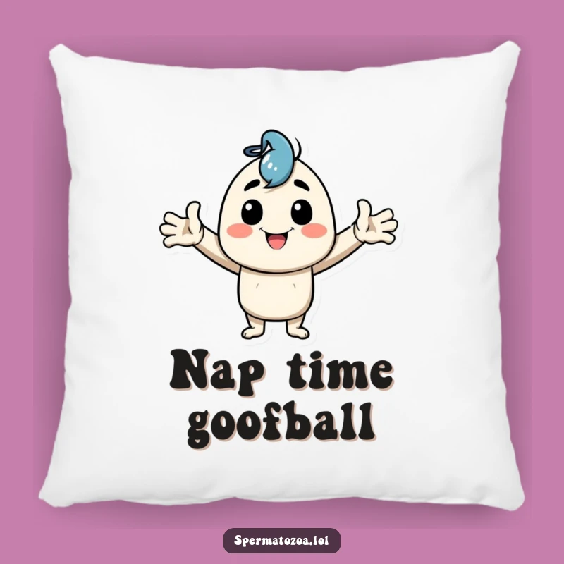 Funny Goofy Pose Pillow: Cozy Up with Cheerful Humor!