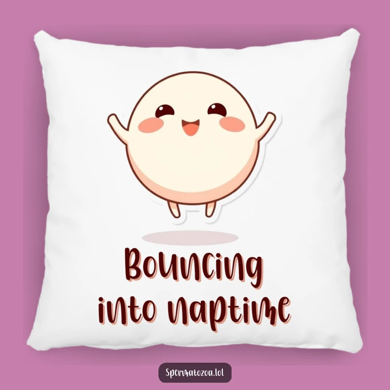 Funny Happy Character Pillow - Cozy Bouncing Stubby Limbs Comfort