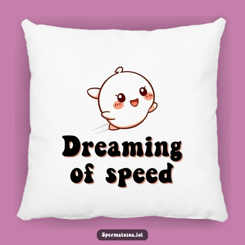 Funny Speedy Smile Pillow: Cozy Glowing Comfort, Adorable Funny Gift for Relaxation