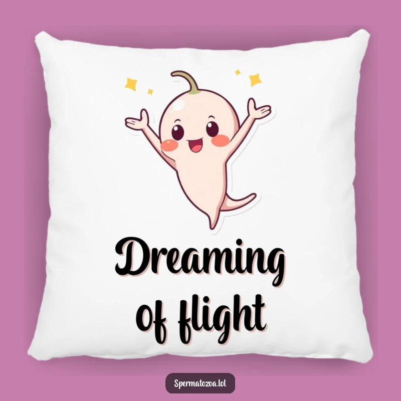 Funny Sperm Flip Pillow: Add Comfy Enthusiasm and Whimsical Humor