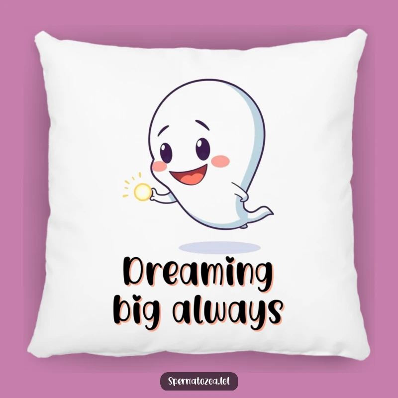 Funny Sperm Pillow: Goofy Sperm Character Comfort, The Perfect Funny Gift for Relaxation!