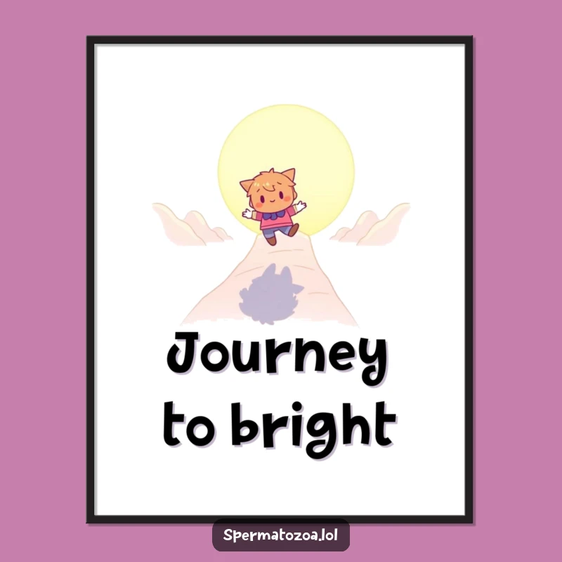 Funny Bouncing Character Digital Art: Playful Journey for Inspiring Decor