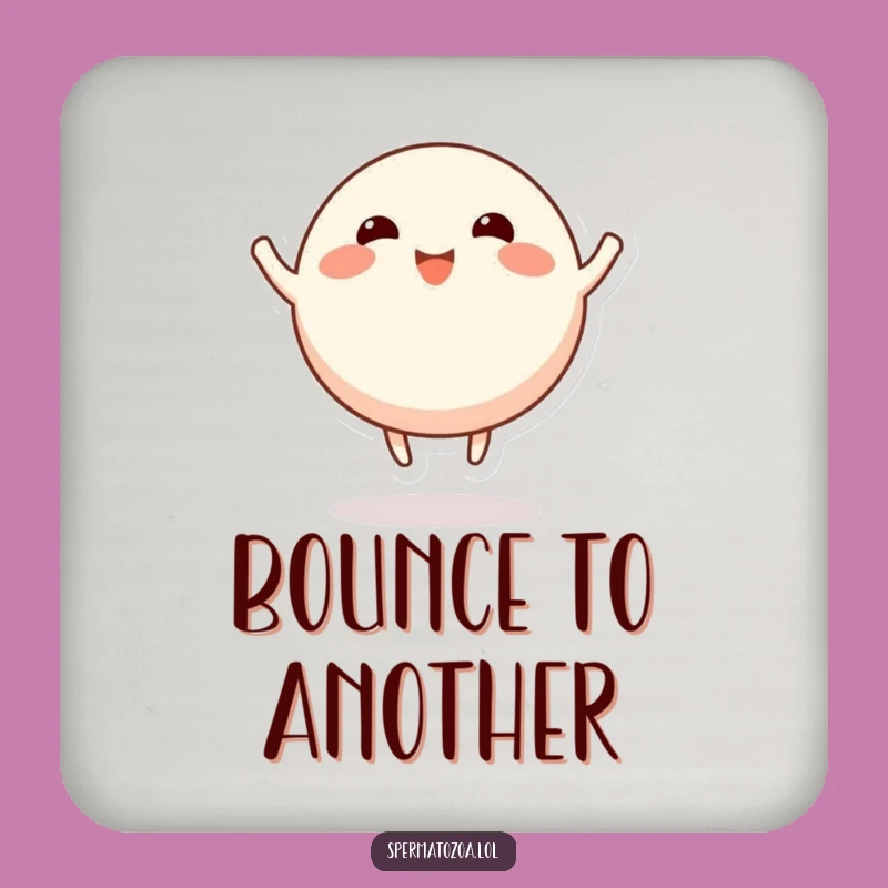 Funny Happy Character Coaster - Bouncing Stubby Limbs Protector