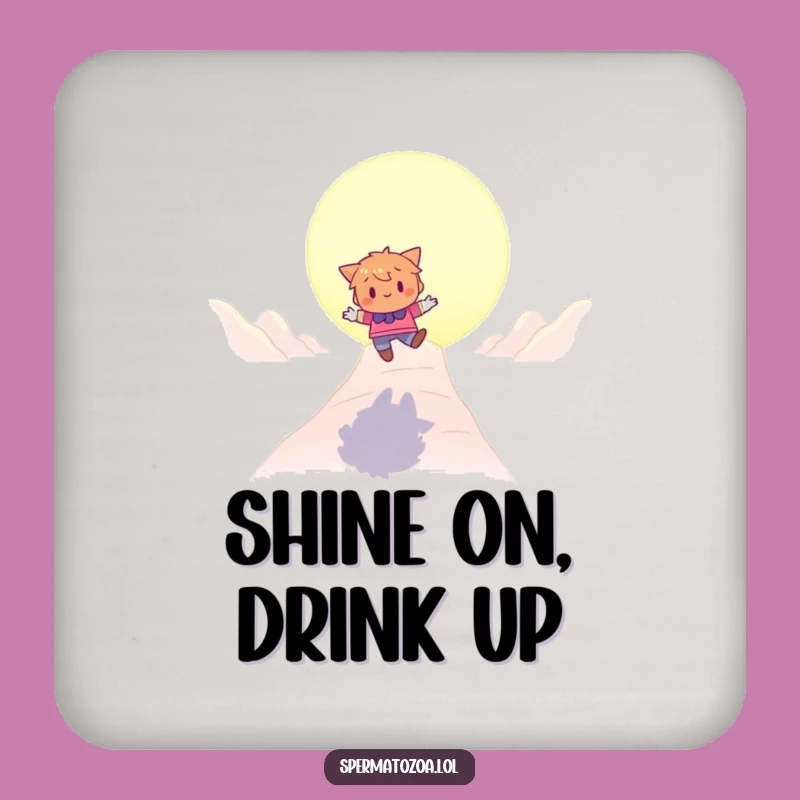 Funny Bouncing Character Coaster: Protect Surfaces with Playful Journey