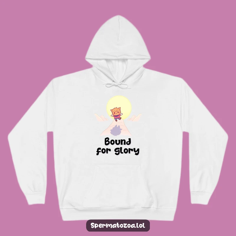 Cozy Funny Bouncing Character Hoodie: Stay Warm on Your Playful Journey