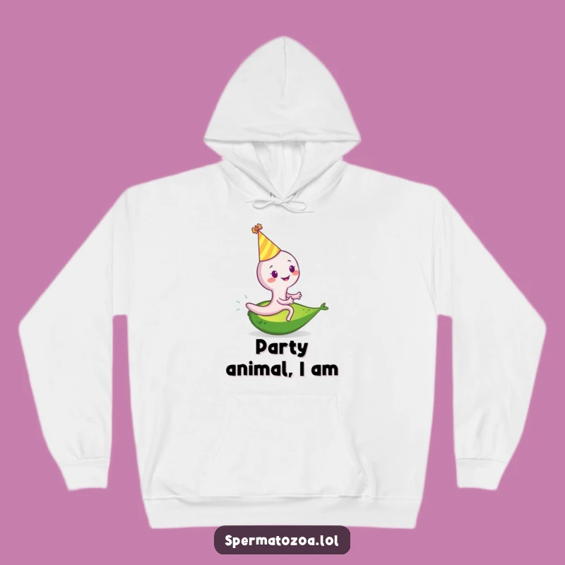 Funny Sperm Cell Avocado Party Hoodie: Cozy Up With A Hilarious Ride!