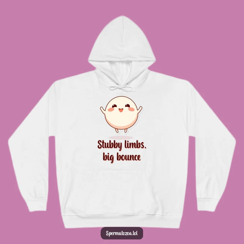 Funny Happy Character Hoodie - Cozy Bouncing Stubby Limbs Wear