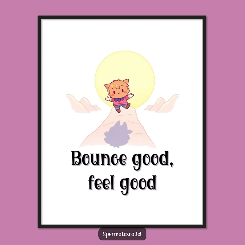 Free Printable Bouncing Wall Art: Glowing Goal Cheerful Downloadable Art