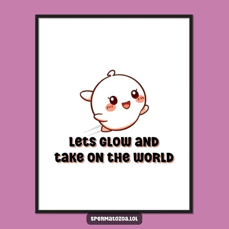 Funny Free Printable Wall Art: Zippy Smile Glow, Energetic Downloadable Decor