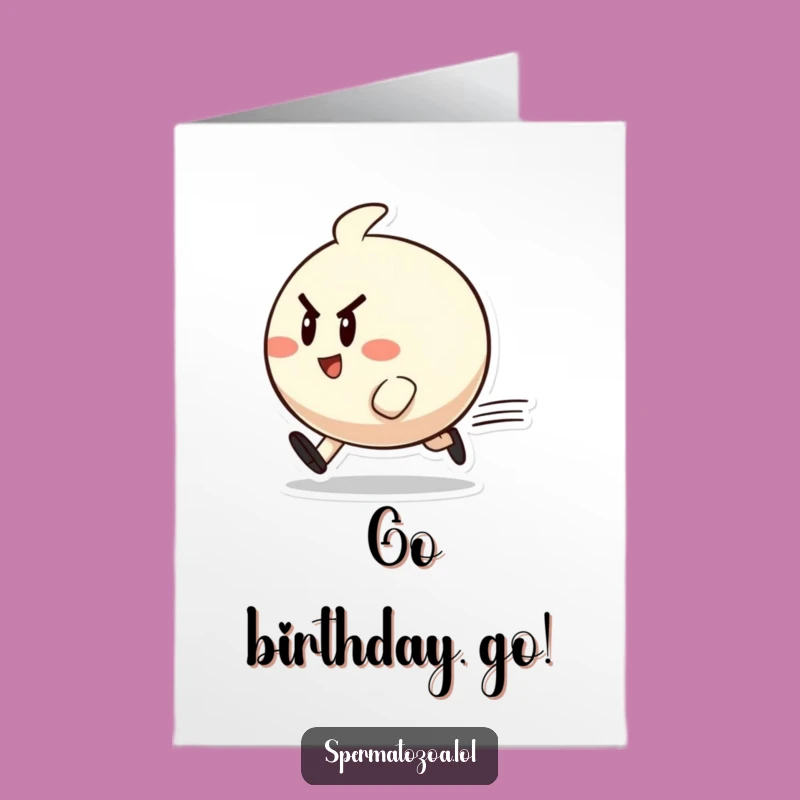 Free Printable Speedy Birthday Card: Zippy Character Cheerful Downloadable Gift