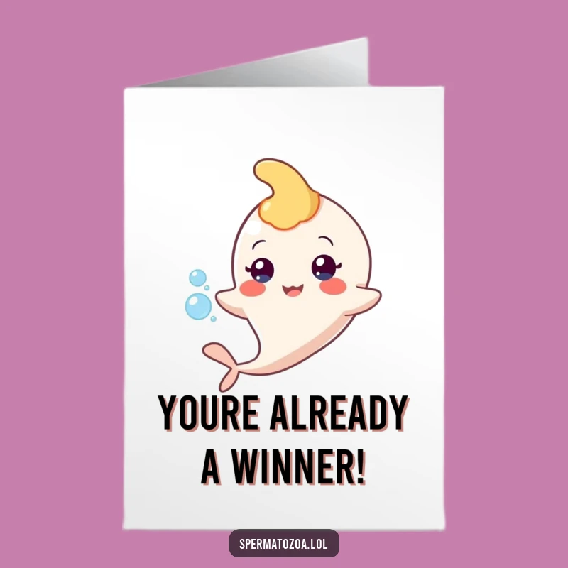 Funny Free Printable Birthday Card: Happy Sperm - Celebrate Life!