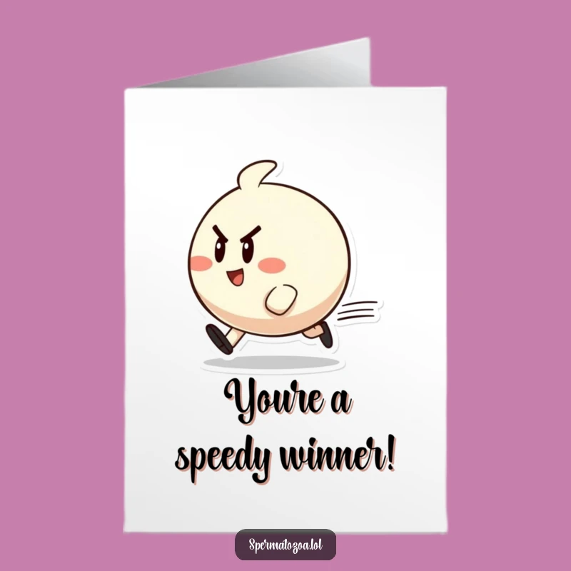 Free Printable Speedy Congrats Card: Zippy Character Cheerful Downloadable Gift