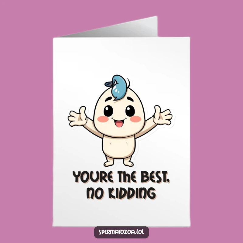 Free Printable Thank You Card: Goofy Pose Character, Funny Gratitude Downloadable