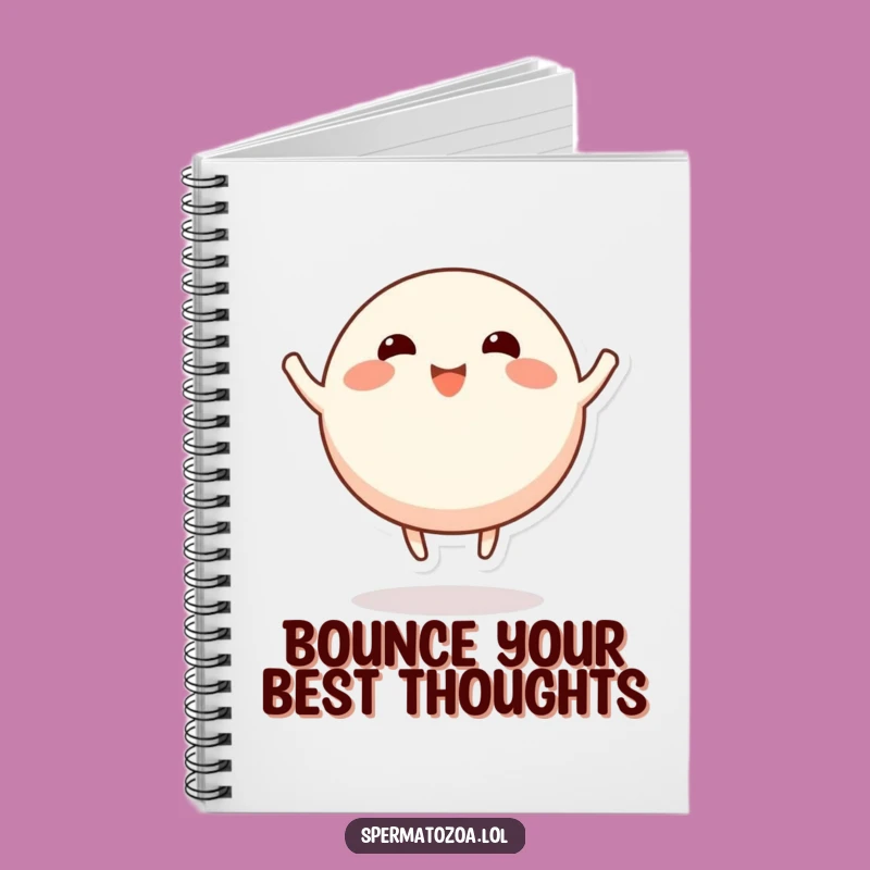 Funny Happy Character Notebook - Bouncing Stubby Limbs Journal