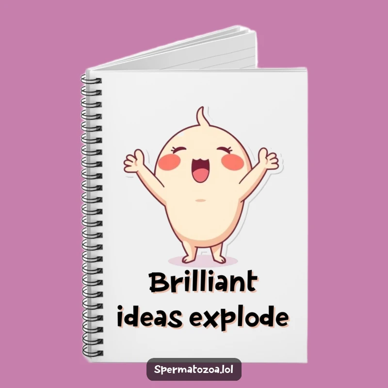 Funny Sperm Cheer Notebook: Enthusiasm & Ideas, Wonderful Funny Gift!