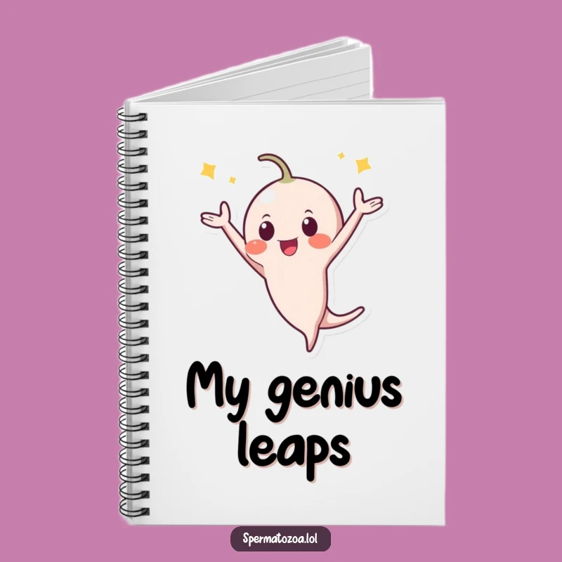 Funny Sperm Flip Notebook: Jot Down Your Ideas with Energetic Humor