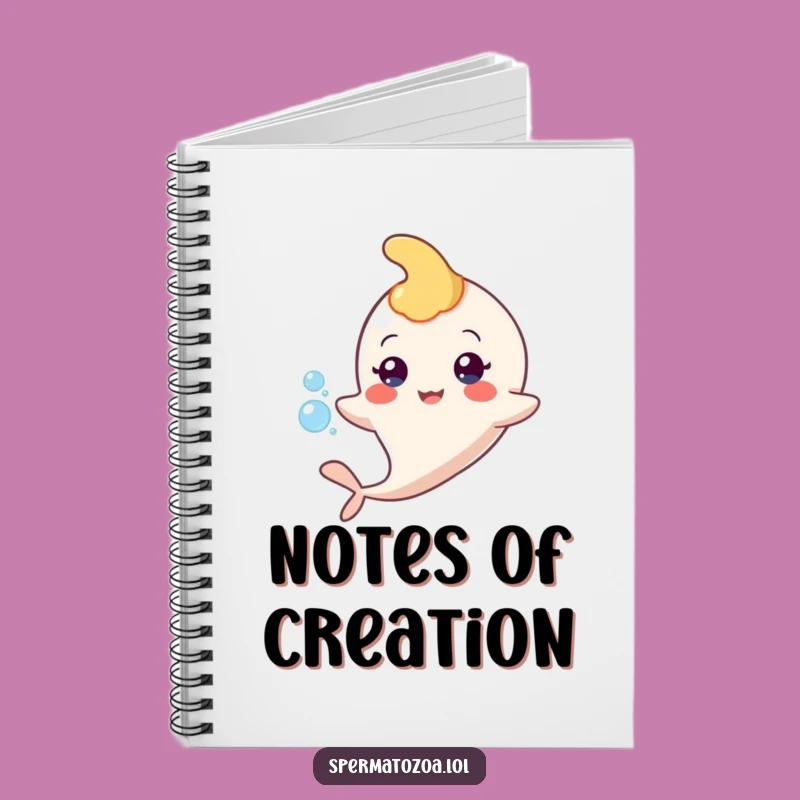 Funny Sperm Floating Notebook - Jot Down Your Boldest Ideas!