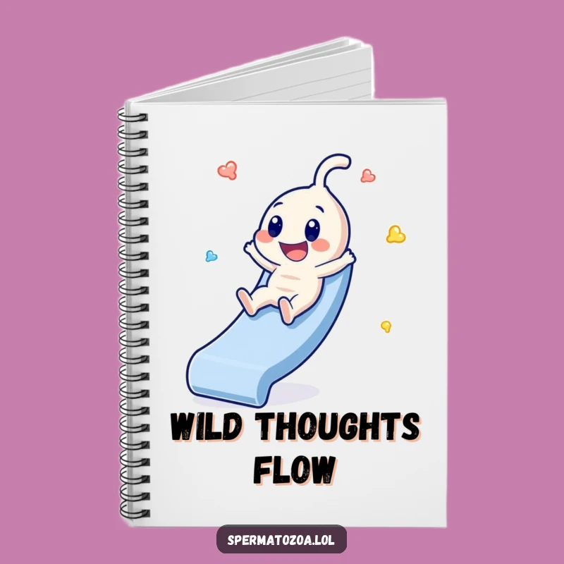 Funny Sperm Slide Notebook: Glee & Ideas, Wonderful Funny Gift!