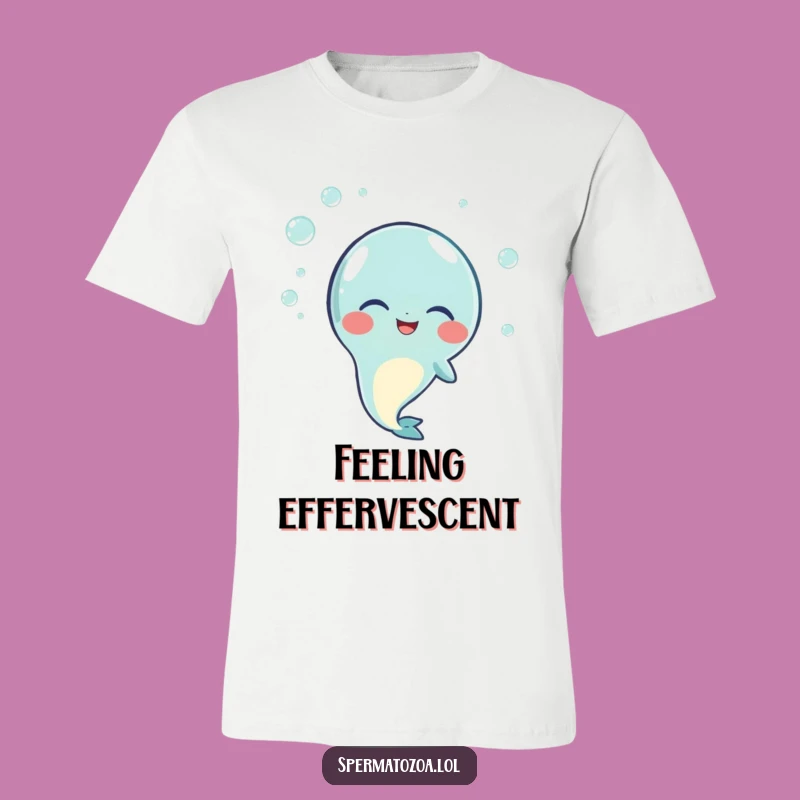 Funny Giggling Sperm Tee: Happy Sperm Character, An Amusing Funny Gift!