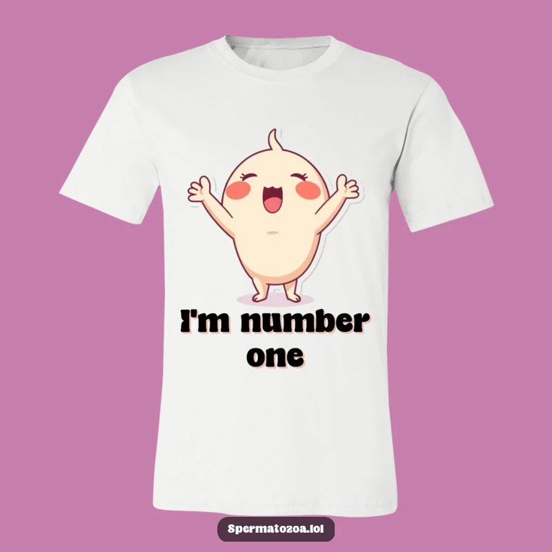 Funny Sperm Cheer T-Shirt: Enthusiastic Fan, Awesome Funny Gift!