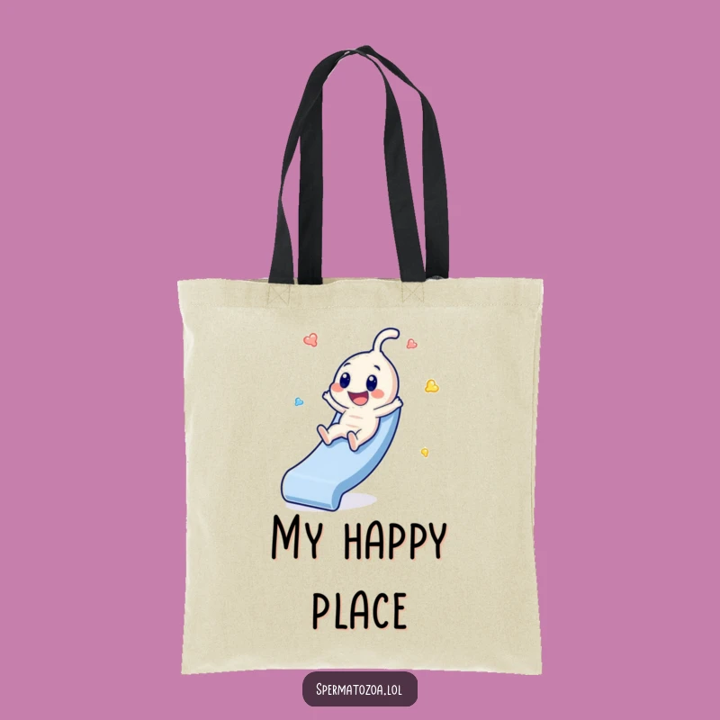 Funny Sperm Slide Tote Bag: Glee On-the-Go, Practical Funny Gift!