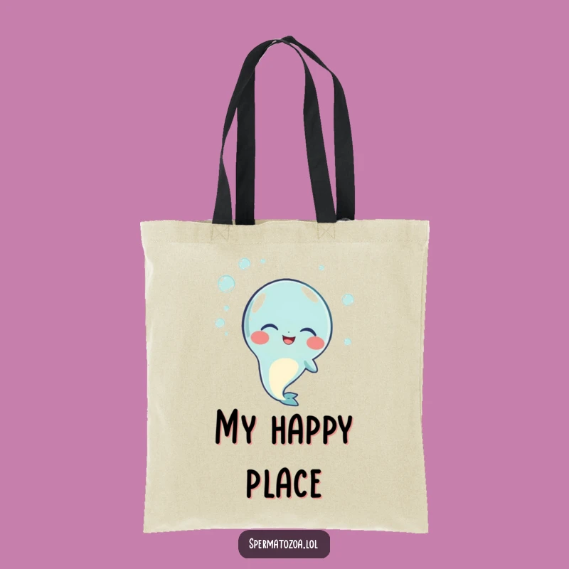 Funny Giggling Sperm Tote Bag: Carry Your Joy, A Practical Funny Gift!