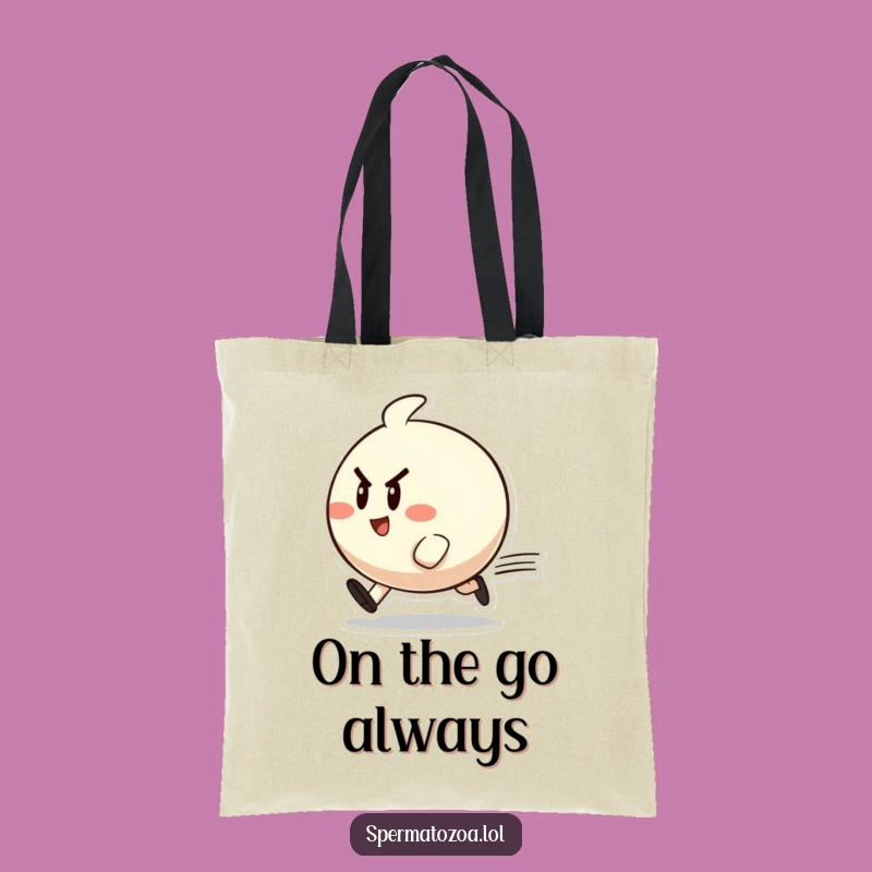 Funny Zippy Character Tote Bag: Carry Your Essentials with Speed & Cheer