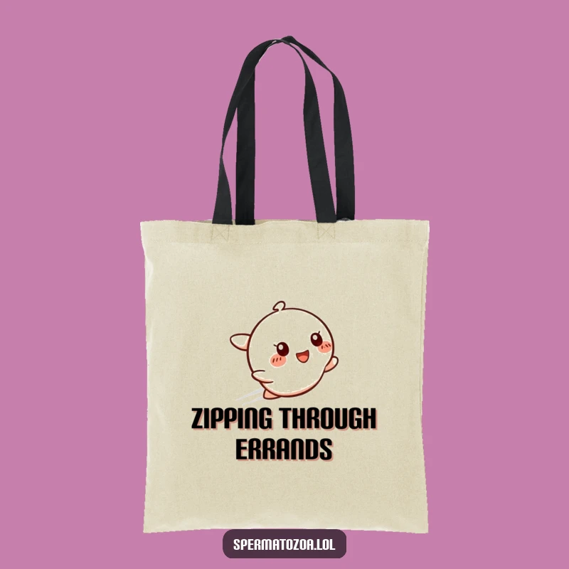 Funny Speedy Smile Tote Bag: Glowing Design, Perfect Funny Gift for Busy Bees